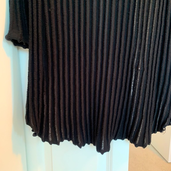 IA Particles stylish long black 100% cotton cardigan - Picture 4 of 4